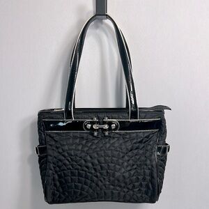 Vera Bradley Bistro Black Quilted Shoulder Bag